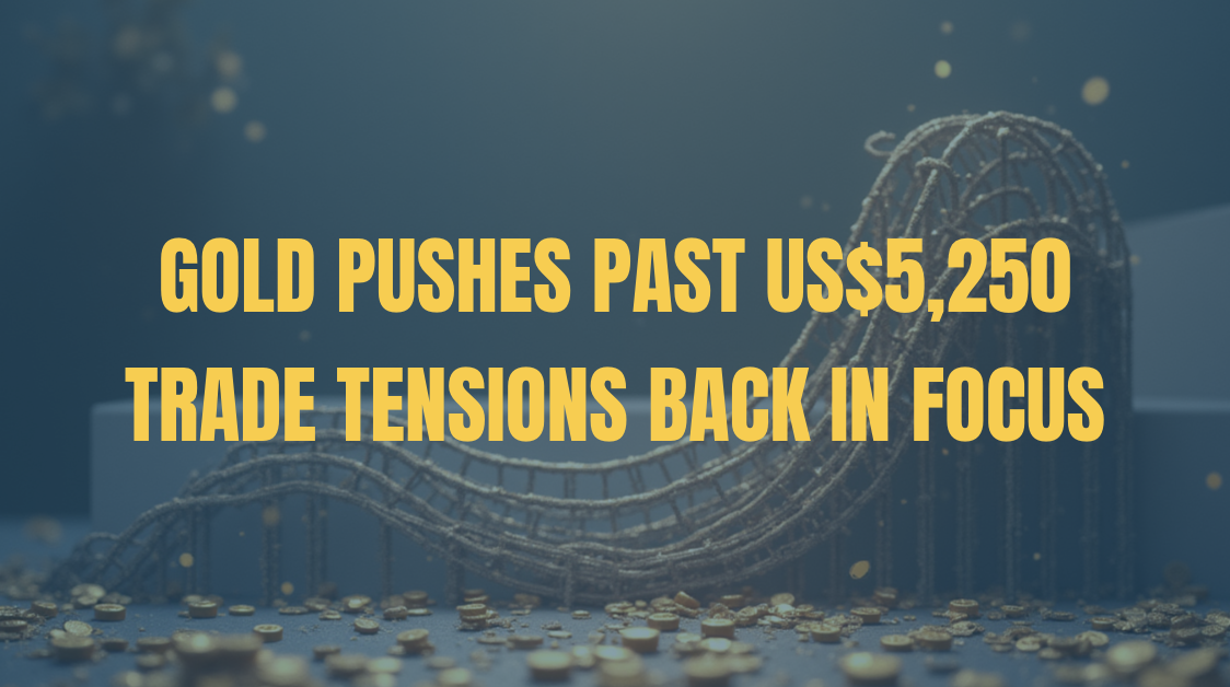 Gold Pushes Past US$5,250, Trade Tensions Back in Focus