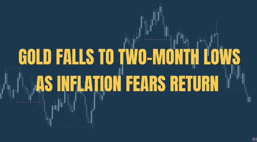 Gold Falls to Two-Month Lows as Inflation Fears Return